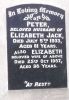 PETER & ELIZABETH JACK